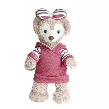 S size 43cm Duffy Shellie May costume with Bear ear sweat hoodie tops64 ribbon! (red) красный