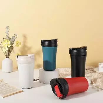 с соломинкой Термобутылка Портативные Термосы Креативная Термокружка Офис белый