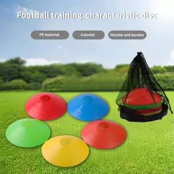 с сумкой для хранения Яркие цвета Гибкие футбольные конусы без заусенцев с гладкими краями разноцветный
