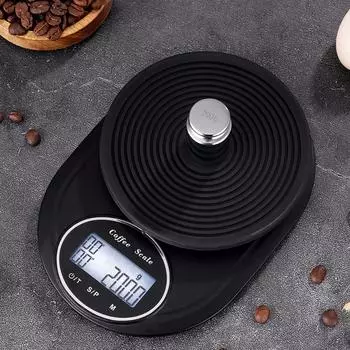 С таймером, кофейные весы, электронные цифровые весы, весовой инструмент, многофункциональные пищевые весы, ЖК-цифровые кухонные весы 2 кг/3 кг 0,1 г 3kg/0.1g