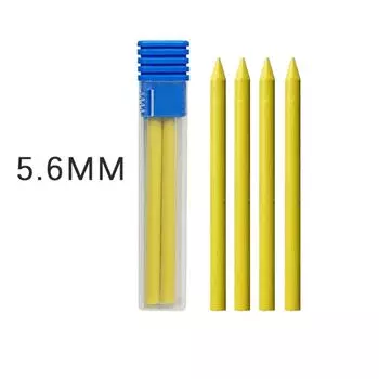 С точилкой Автоматический карандаш 5,6 мм Подвижный карандаш Механический карандаш Принадлежности для художественного рисования 4PCS-2B Yellow Refill
