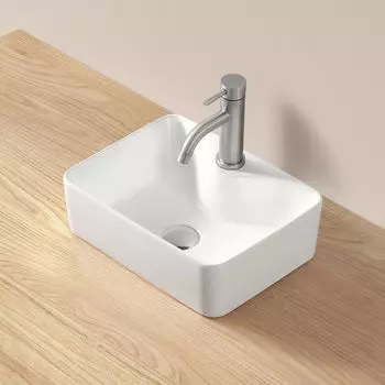 S Trap Drainage Стильная раковина, отдельно стоящая раковина, набор раковин, раковина, чаша для мытья рук, керамическая чаша для мытья рук, чаша для мытья рук [включает набор] белый