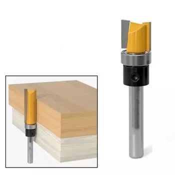 с твердосплавным подшипником, прямая концевая фреза, деревообрабатывающая фреза, диаметр 12,7 мм, деревообработка F