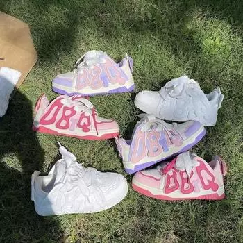 С юбкой, маленькие белые туфли, женские новые летние универсальные повседневные туфли для сёрфинга на толстой подошве 35 белый