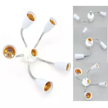 с удлинительным шлангом E27 Разветвитель патрона лампы Адаптер E27 Патрон лампы Конвертер Спальня 2 plus