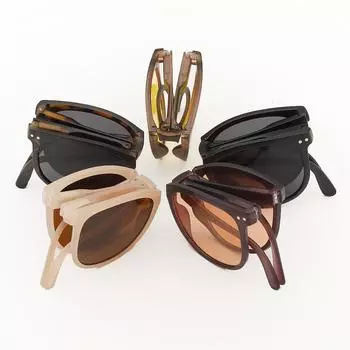 С УФ-защитой Уличные очки Женские складные солнцезащитные очки Портативные популярные ретро-очки UV400 Мужские очки для вождения Пикника Модные новые ручной работы