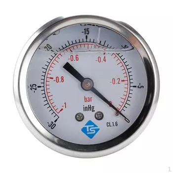 S/Вакуум, заполненный глицерином -1/0 -30-0Hg - 1/4 BSP Низ