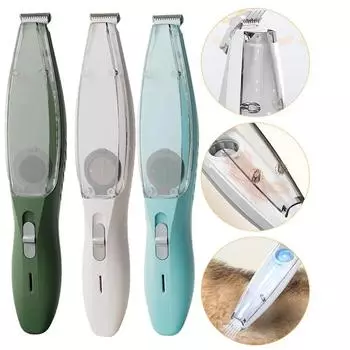 С вакуумной машинкой для стрижки лап домашних животных, малошумным средством для удаления шерсти с лап кошек, инструментом для чистки волос