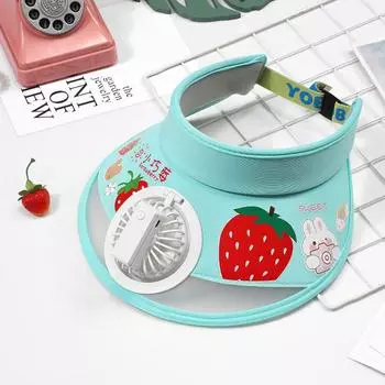 С вентилятором Панама Кепка Дышащие Козырьки Открытый Вентилятор Солнцезащитная Шляпа Дети