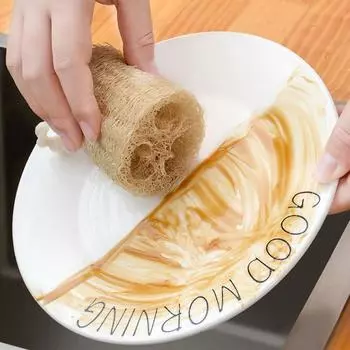 С веревкой кухонная щетка для мытья посуды натуральная щетка для мытья посуды мочалка щетки для мытья горшок L светло-коричневого