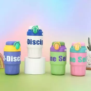 с веревкой мини-кофейная чашка портативная термос высокая красота нержавеющая сталь бутылка для воды для взрослых розовый