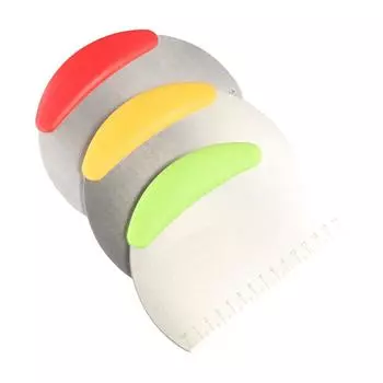 с весами для резки теста, скребок из нержавеющей стали, портативный полукруглый скребок для теста чёрный