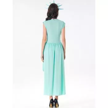 S-XL Бесплатный костюм музы, костюм COS для игры в Хэллоуин, греческое платье-статуя музы S