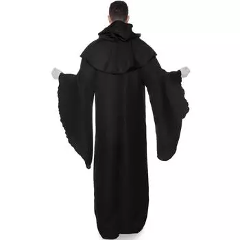 S-XL Хэллоуин костюм, мужской Grim Reaper Wizard, костюм зомби для взрослых Маскарадный костюм зомби для косплея S