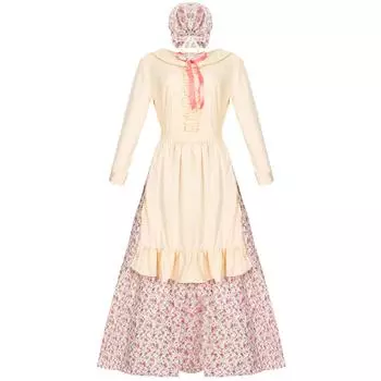 S-XL костюм на Хеллоуин, платье принцессы-бабушки-волчицы, косплей-платье, косплей-драматический костюм S