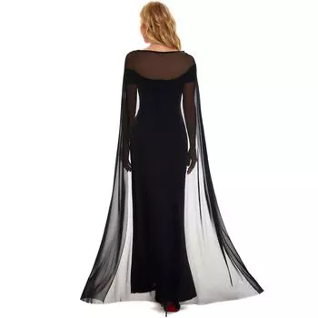 S-XL костюм на Хеллоуин, скелет ведьмы призрак невесты, косплей костюм для косплея, вампир ведьма S чёрный