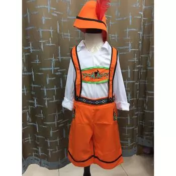 S-XL костюмы на Хэллоуин мужские и женские детские сценические костюмы костюмы для выступления горничных на Октоберфест S(100-110)