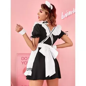 S-XL Аниме костюм горничной Miracle Nikki косплей косплей-форма, двухмерный костюм горничной S