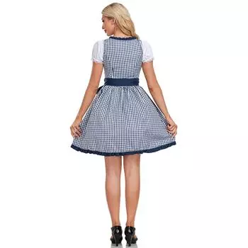 S-XL Немецкий костюм для Октоберфеста, традиционное баварское карнавальное праздничное платье COS пивной костюм S