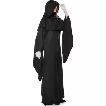 S-XL Plus Костюм ведьмы-жнеца cos Праздничный костюм волшебника, Маскарадный костюм на Хэллоуин S