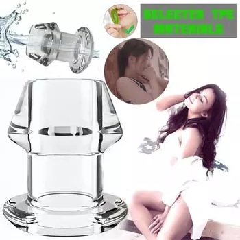 S-XL Силикагель Полая Анальная Анальная Пробка Анус Расширитель Клизма Зонд Расширение Секс-игрушки Товары для взрослых XS