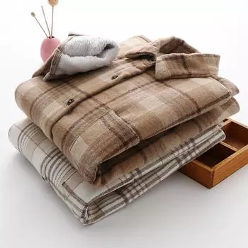 S-XL утолщенная рубашка в клетку, женское плюшевое свободное винтажное теплое шерстяное пальто S белый