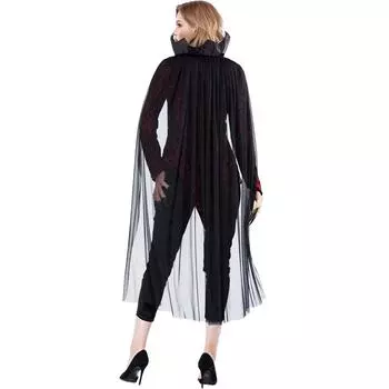 S-XL Вампир Демон Королева Одеваются Хэллоуин Костюм Косплей Косплей Черная Вдова Костюм S