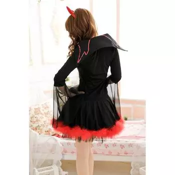 S-XL Вампирское женское демоническое платье, одежда Хэллоуин костюм cos игровая форма, женский косплей S красный
