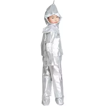 S-XL Волшебник из страны Оз Детский костюм Железного Дровосека для костюмированной вечеринки на Хэллоуин для мальчиков, маскарадный костюм для сценического бала S size - (100-110cm)