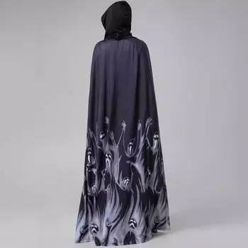 S-XXL Невеста-мрачный жнец, плащ вампира, плащ зомби, костюм COS, маскарадный костюм на Хэллоуин S/M чёрный