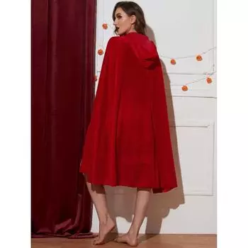 S-XXXL Женский костюм на Хэллоуин, Косплей Плащ Красная Шапочка Униформа, Сценический костюм S красный