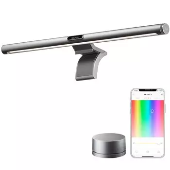 с Yeelight LED Подвесной светильник для экрана Подвесной светильник для монитора Подвесной настольный светильник Совместимость с Razer Chroma Подсветка 16 миллионов цветов Беспроводной пульт дистанционного управления AI