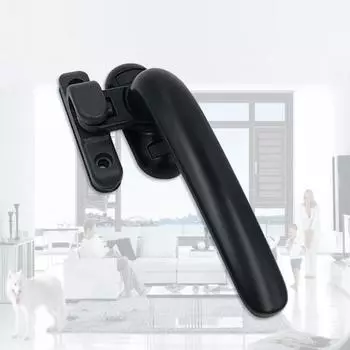 с замком Алюминиевый цинковый сплав Оконная фурнитура Оконная ручка Замок створчатого окна Колесная ручка white-right