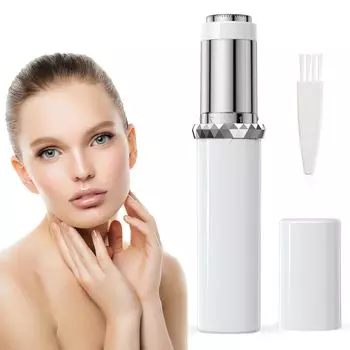 с запасной батареей Downy Face, японское руководство по эксплуатации K02 Женская бритва, электрическая, лезвия, водонепроницаемая, волосы, бритье, управляемая, (белый)