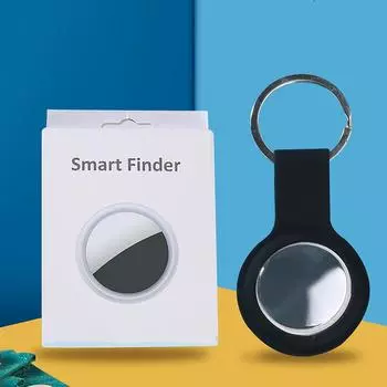 С защитной крышкой, устройство потери Bluetooth, ключ телефона, интеллектуальное устройство потери, двусторонний поиск объектов One Size чёрный