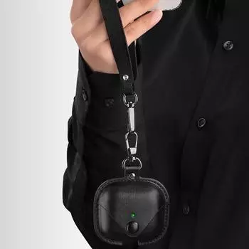 С застежкой-замком 2 в 1 чехол Cortex Leather для Apple AirPods 1 2 3 Защитный чехол для наушников с ремешком на запястье для AirPods Pro 2 For Airpods4