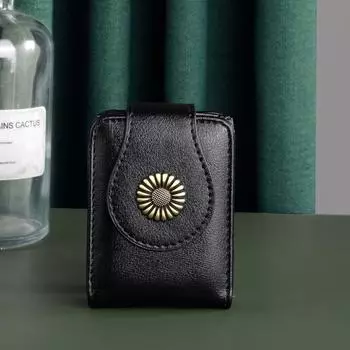 с Зеркалом для макияжа Косметичка с зеркалом Хранение помады Портативный органайзер для помады Студент чёрный