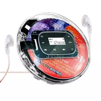 С ЖК-дисплеем музыкальный плеер 3,5 мм -jack Anti Skip автомобильный USB AUX портативный плеер маленькая карта поддержки 1000 мАч аккумулятор