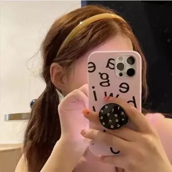 с зубной резинкой для волос, цветной тонкий пластиковый обруч для волос, простая акриловая повязка для волос для студента красный