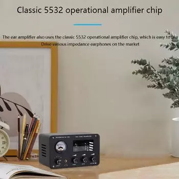 SA1000 Аудиофильский ламповый предусилитель Аудио Электрический ламповый усилитель 4 Входа 2 Выхода Аудио US Plug чёрный