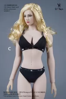 SA Toys SA038C Классический бюстгальтер и шорты Красивая одежда для масштабных фигурок, голова и [TOYBARJAPAN] Для женщин 1/6 (Тело, обувь)