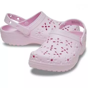 Сабо Crocs Classic Floral Cut Out, розовое молоко 210927 6zw M5W7(240mm)