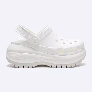Сабо CROCS Classic Mega Crush белые 207988 100 250