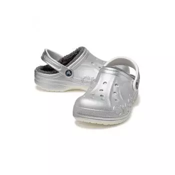 Сабо Crocs Common Baya Lined Printed Svme 23fucl205975 SILVER METALLICZ0P1/265