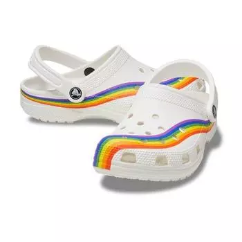 Сабо Crocs Common Classic Rainbow Dye Wtm 24sucl208106 WHITEMULTI Z94S/M4W6 230