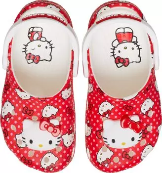 Сабо классические красные для малышей [Crocs] [14-17,5 см] Hello Kitty