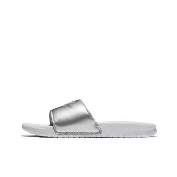 сабо Nike Wmns Benassi JDI Slide White Wolf Grey 343881-107