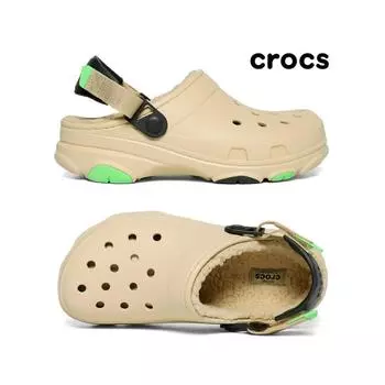 Сабо унисекс All Terrain с подкладкой из меха Crocs Sesame 207936 0hy sesame240