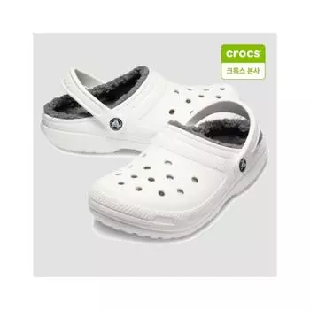 Сабо унисекс классические с подкладкой Crocs 203591 10 м white/M6W8