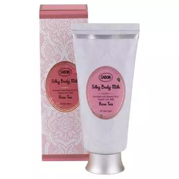 SABON Шелковистое молочко для тела с розовым чаем 200 мл